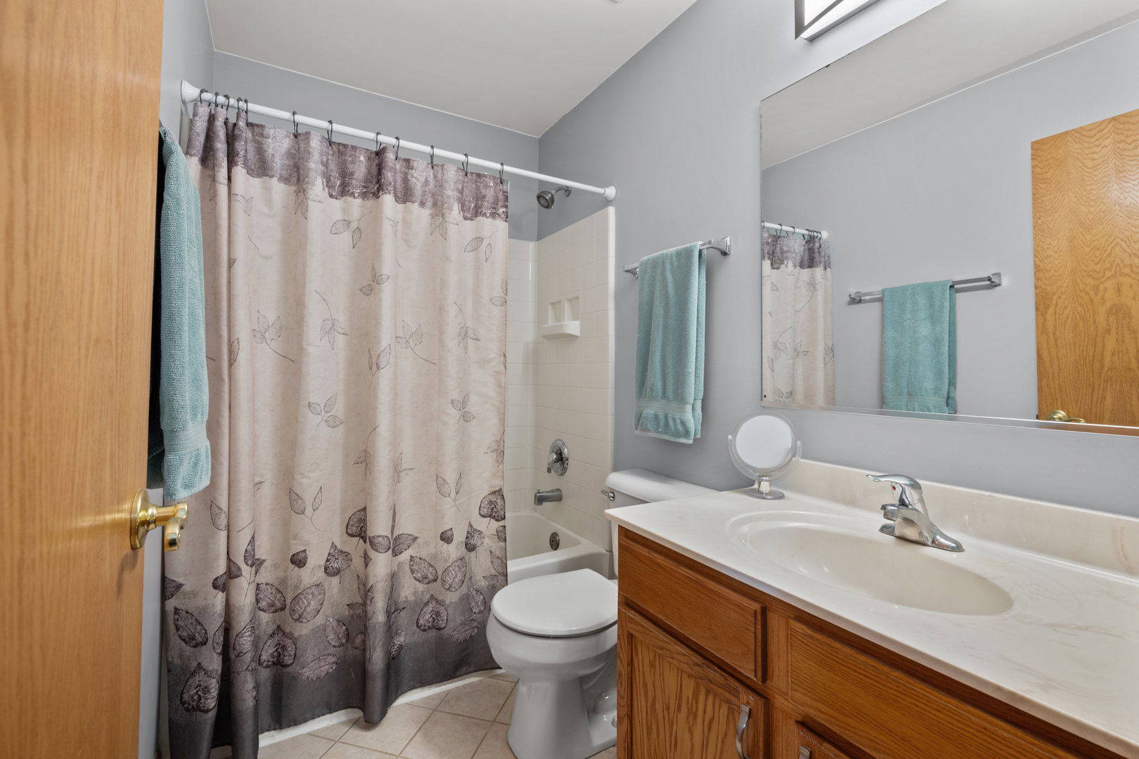 614 Wingpointe Drive Aurora, IL 60506 - Photo 23 of 31 a bathroom with a granite countertop sink toilet and shower