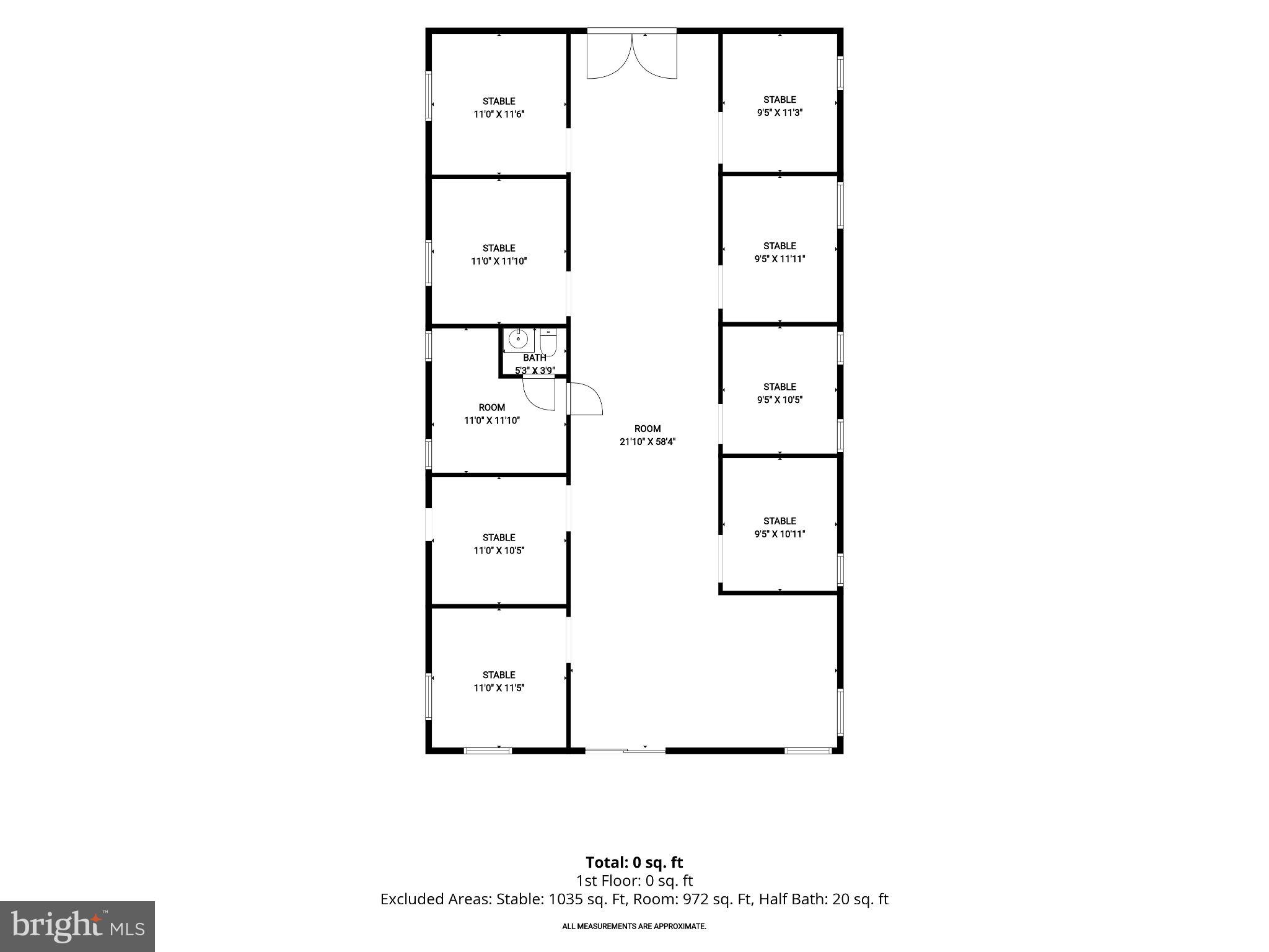 6300 Town Point Road Tracys Landing, MD 20779 - Photo 147 of 148 Barn Floor Plan