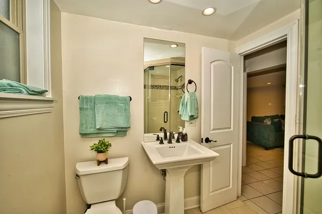 a utility room with cabinets