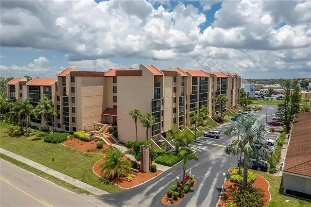 a view of a city with tall buildings