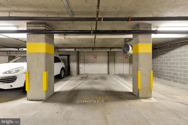 a view of parking garage