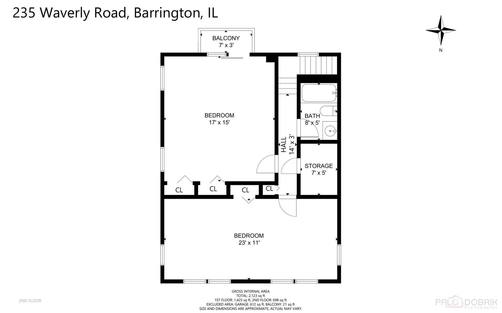 235 Waverly Road Barrington, IL 60010 - Photo 25 of 26 a picture of a floor plan