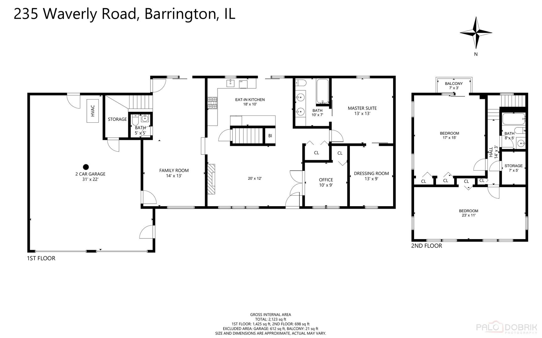 235 Waverly Road Barrington, IL 60010 - Photo 26 of 26 a picture of a floor plan