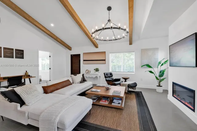 a view of a swimming pool with a lounge chairs