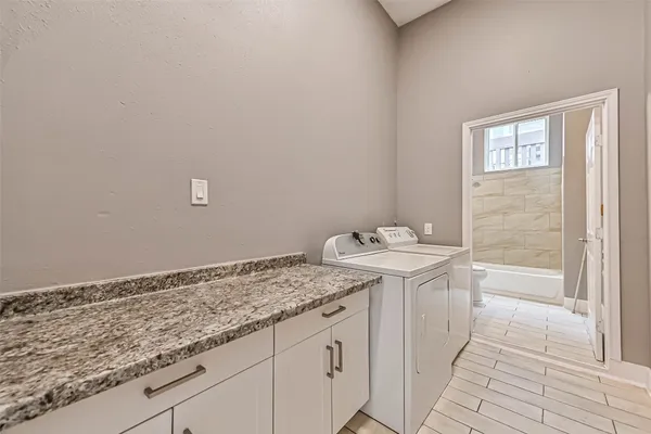 a bathroom with a sink and a vanity