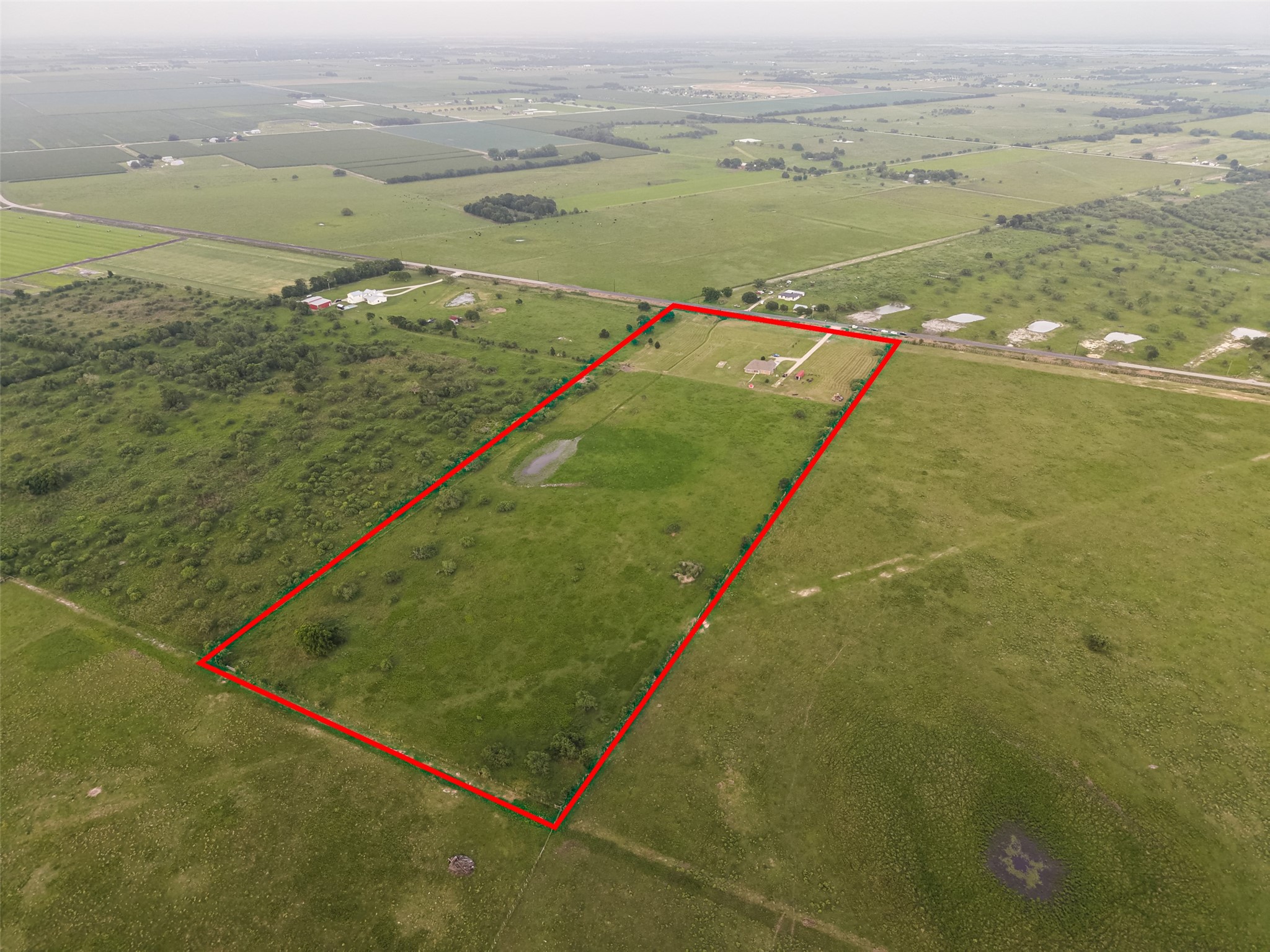13506 Moody Road Needville, TX 77461 - Photo 35 of 36 Aerial of approximate property boundary lines
