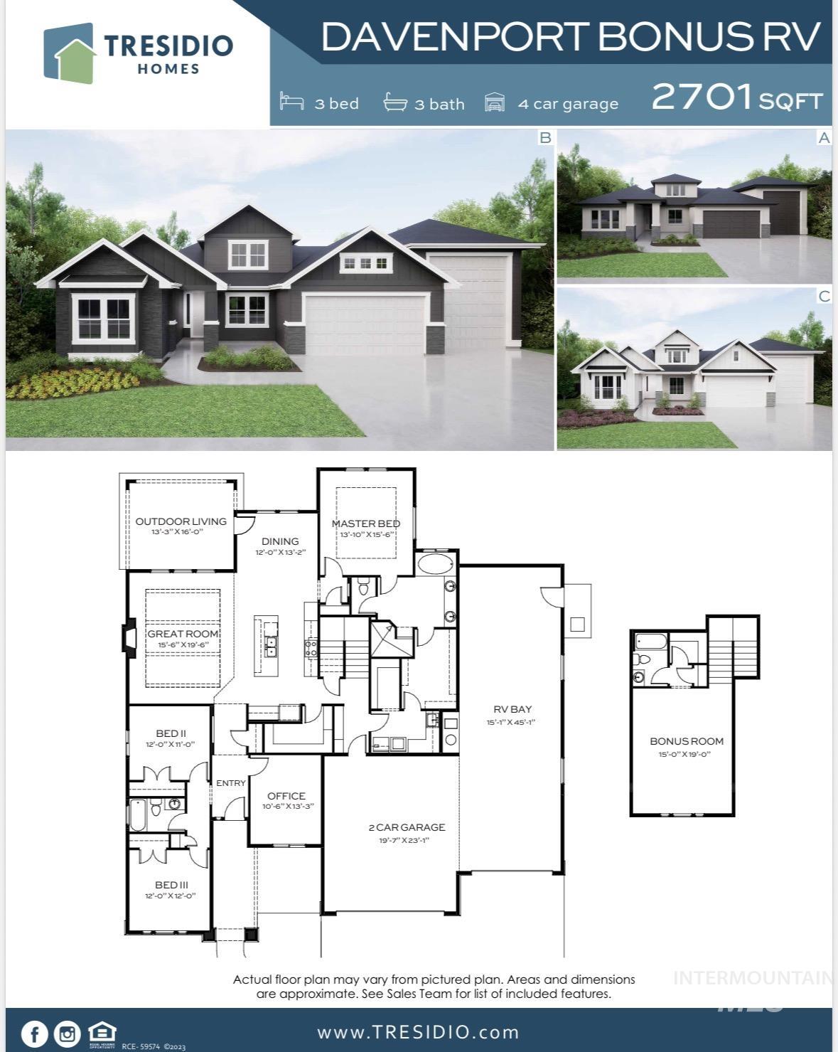 2247 East Blakehurst Street Kuna, ID 83634 - Photo 27 of 27 View of floor plan / room layout