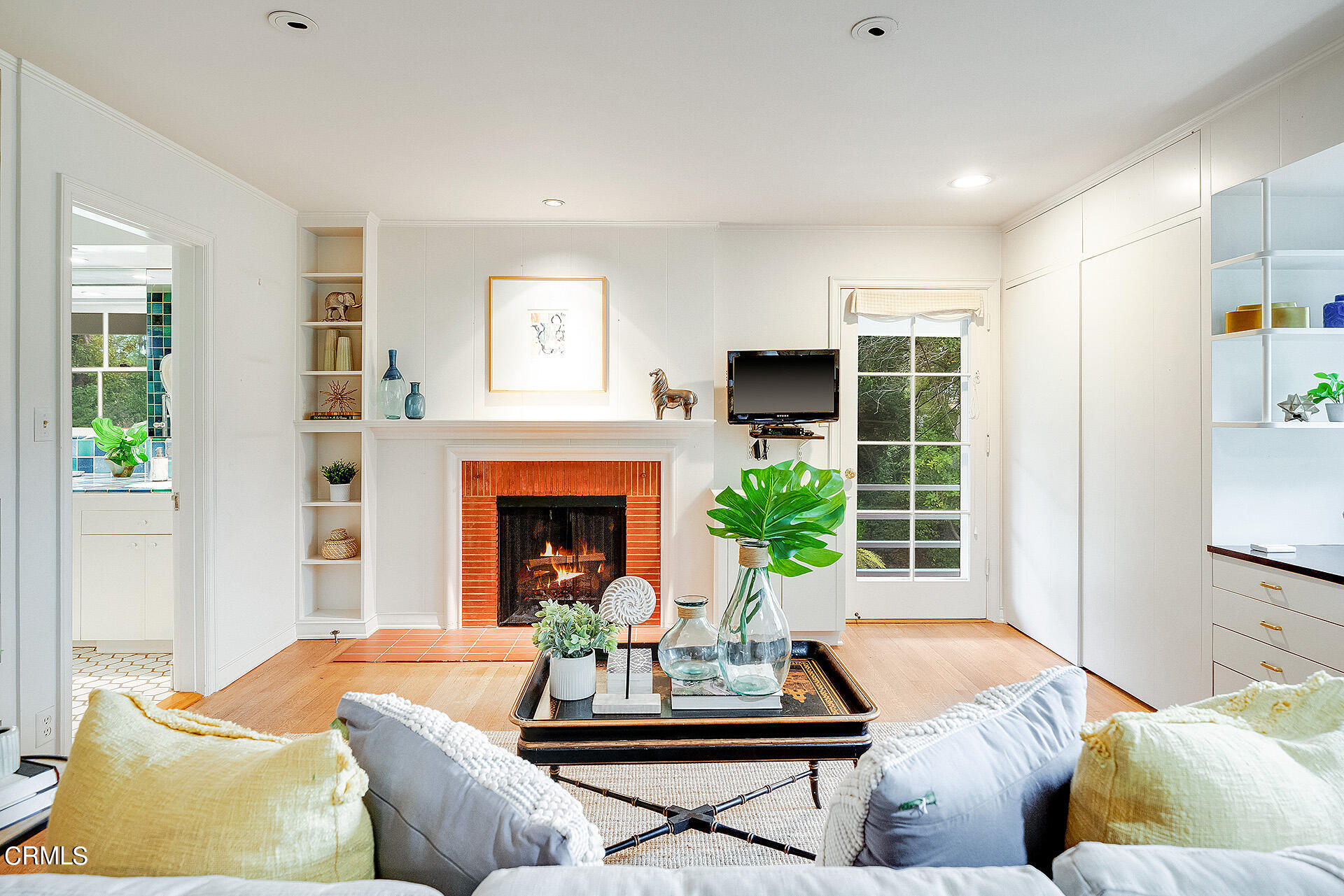 2035 South Oak Knoll Avenue San Marino, CA 91108 - Photo 20 of 29 a living room with furniture and a fireplace