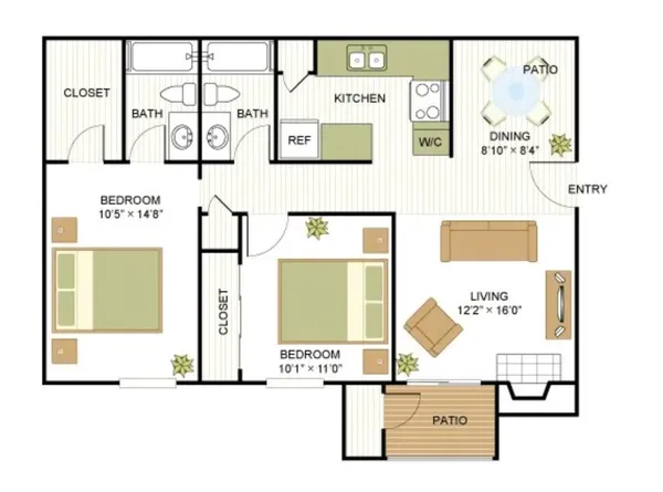 a picture of a park with next to a window