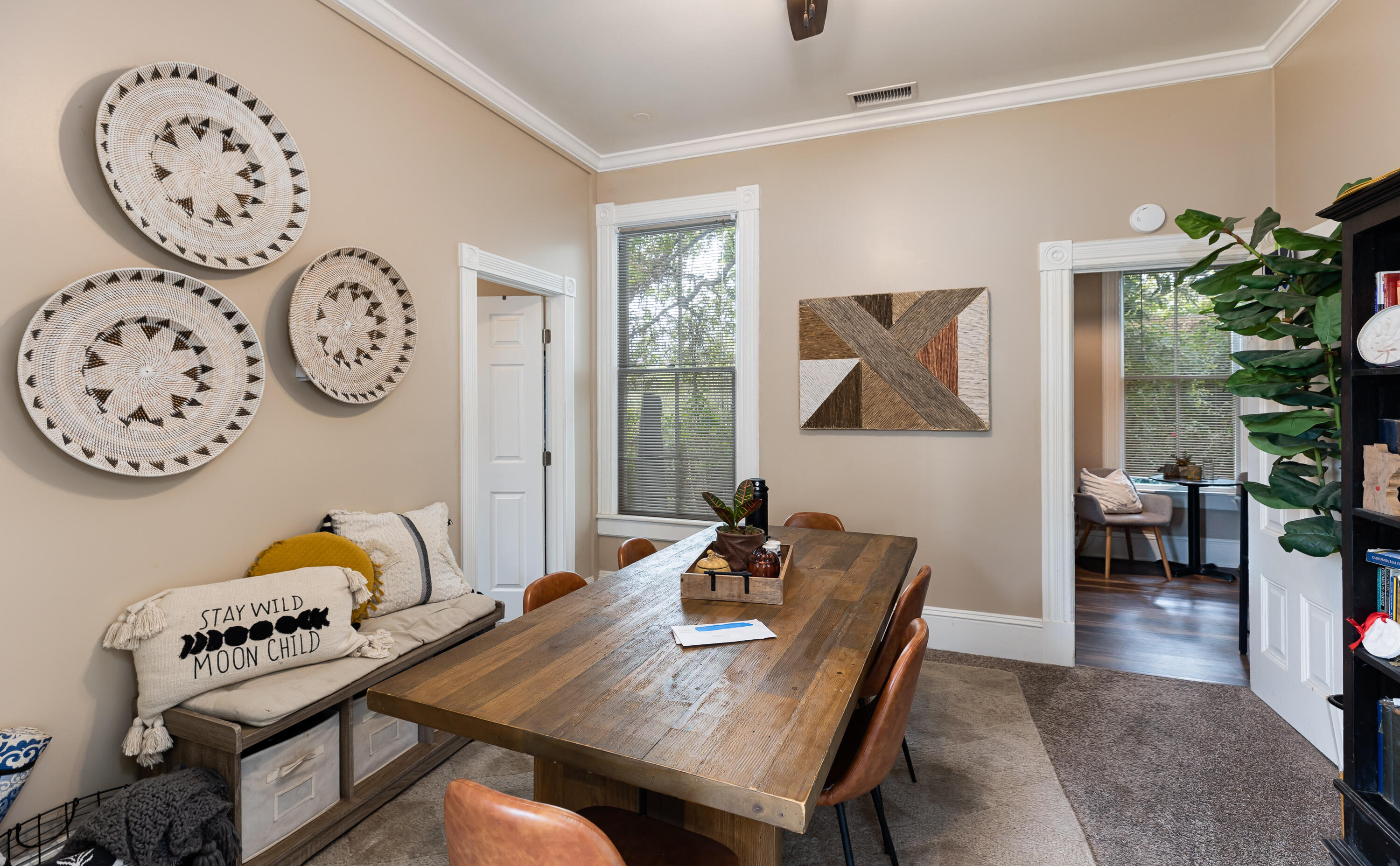 533 Brinkerhoff Avenue Santa Barbara, CA 93101 - Photo 8 of 27 a view of a dining room with furniture and wooden floor