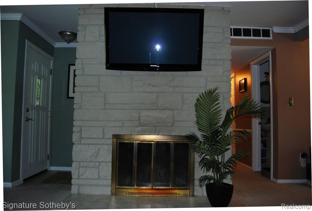 Stone Fireplace