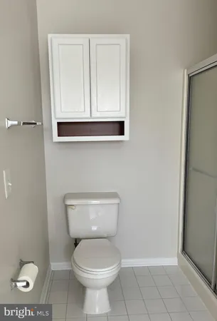 a bathroom with a toilet