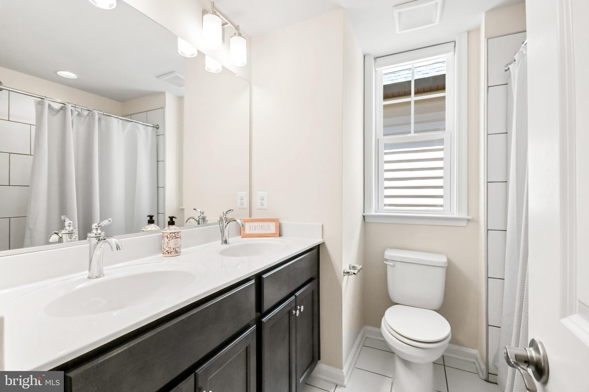 933 Holden Road Frederick, MD 21701 - Photo 53 of 80 a bathroom with a sink a toilet a mirror and a window
