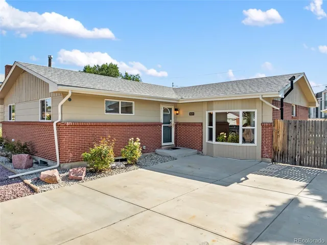 a view of a house with a patio