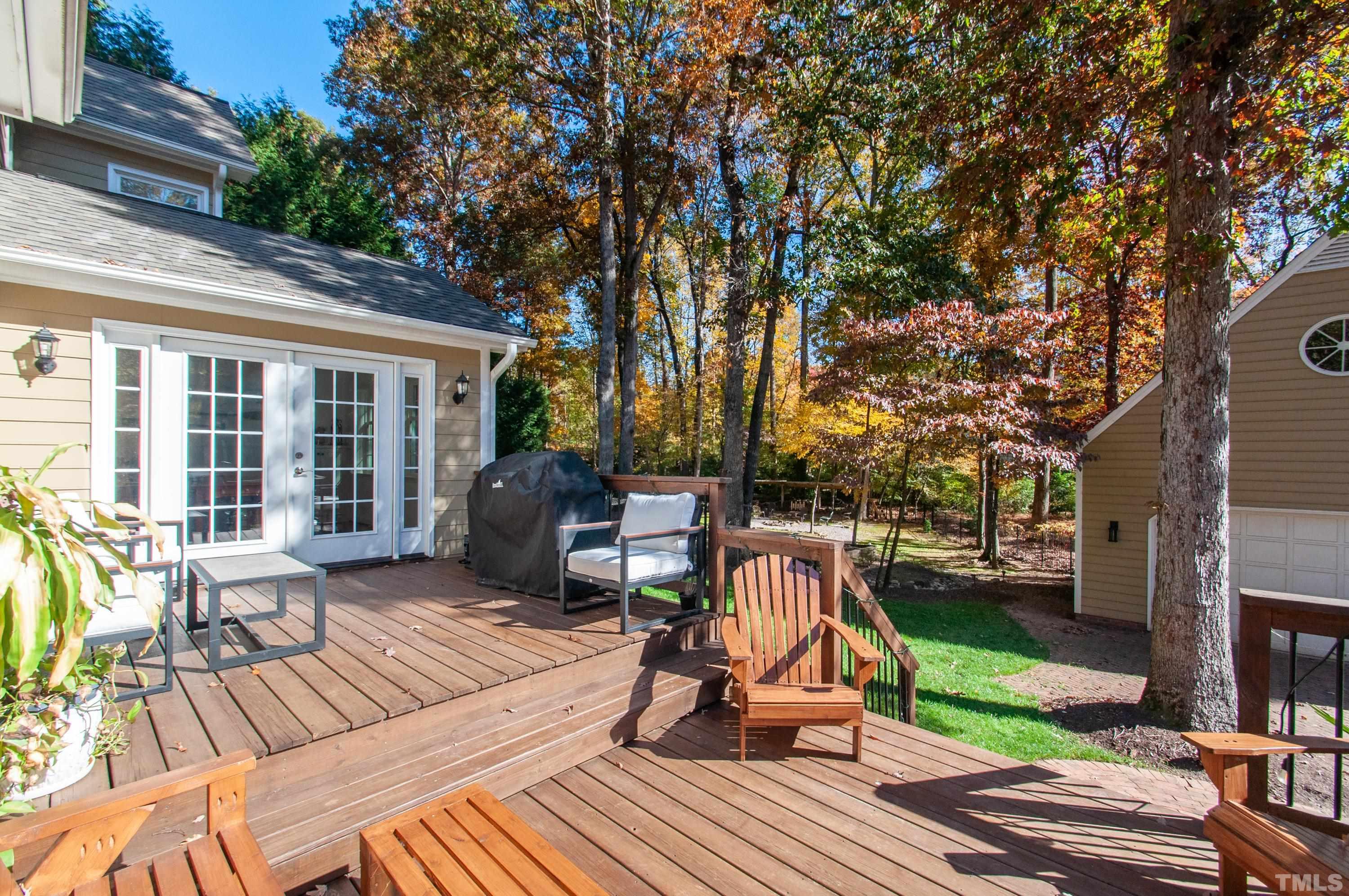 7901 Hepworth Court Raleigh, NC 27615 - Photo 24 of 30 a view of backyard with sitting area