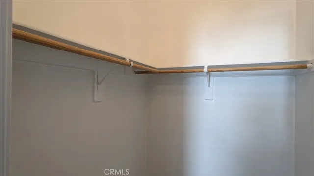 a close up view of racks on the wall