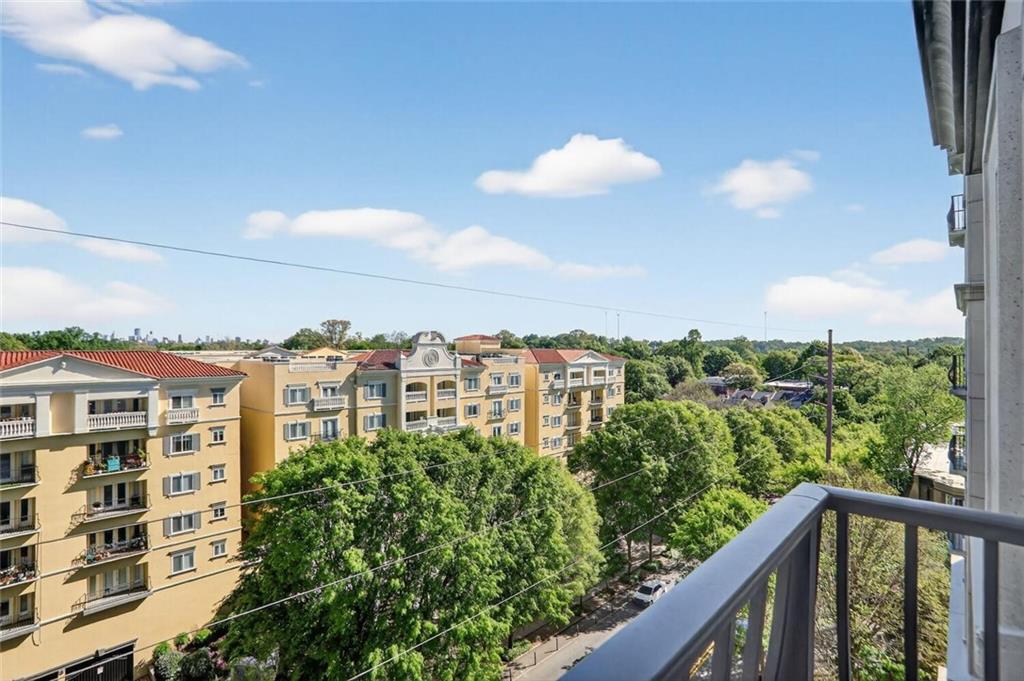 199 14th Street Northeast, Unit 711 Atlanta, GA 30309 - Photo 2 of 22 a view of a city from a balcony