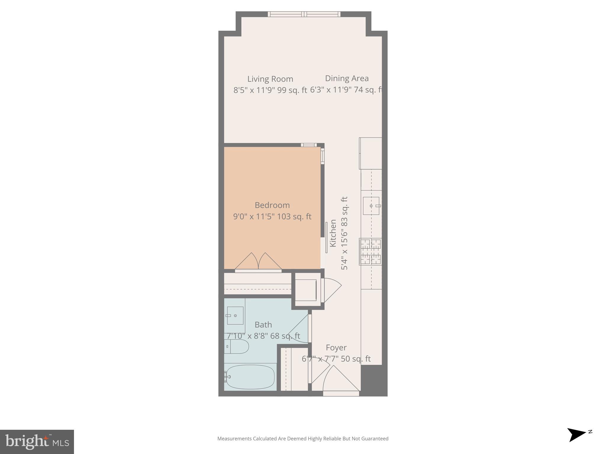 37 L Street Southeast, Unit 803 Washington, DC 20003 - Photo 46 of 46 Floorplan