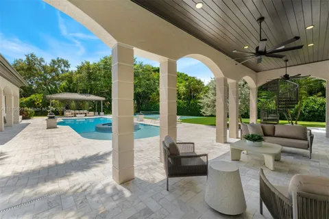 a view of a house with a swimming pool