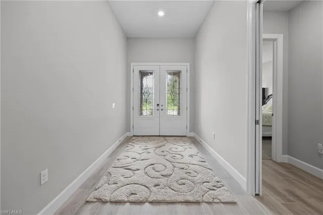 an empty room with window