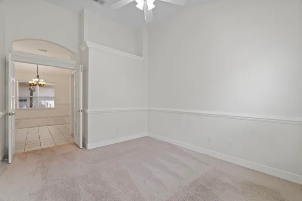 a view of an empty room