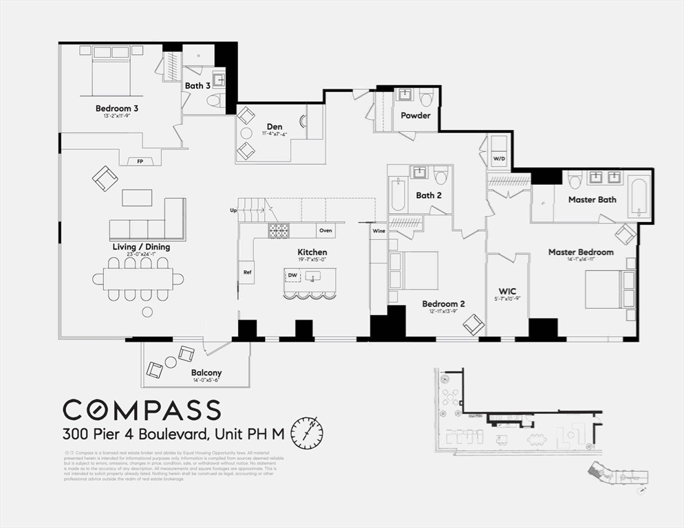 300 Pier 4 Blvd., Unit PHM Boston, MA 02210 - Photo 27 of 34 view of a white kitchen with white cabinets and refrigerator