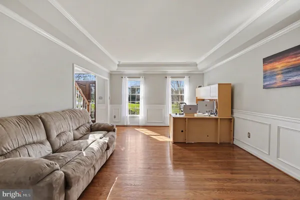 a view of a workspace with furniture