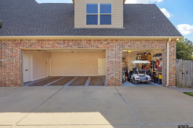 a view of a car garage