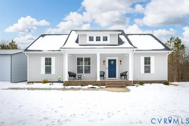 a front view of a house