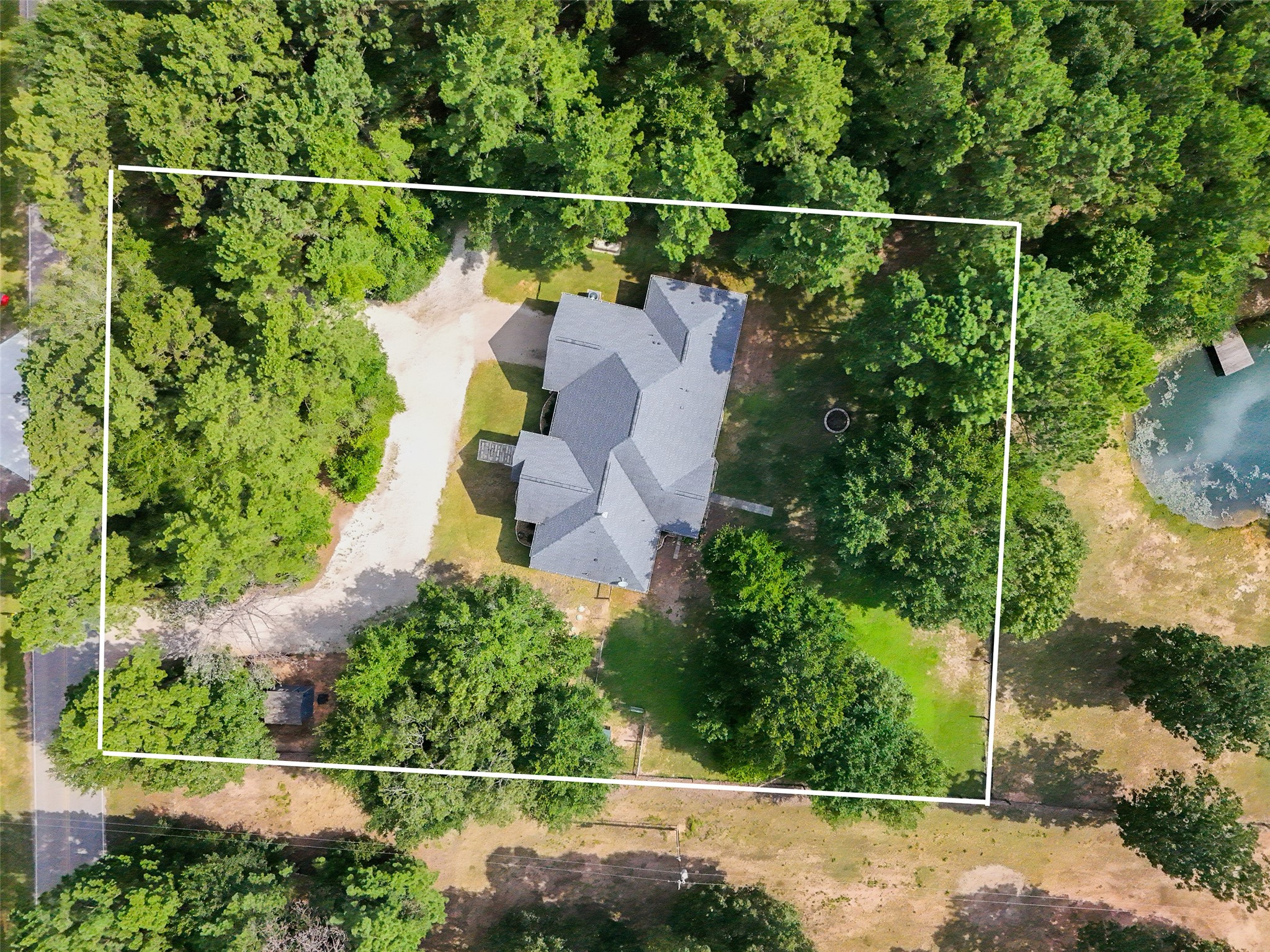 28406 Riley Road Waller, TX 77484 - Photo 2 of 31 These are approximate boundaries for property, it is not a survey. Natural tree buffer along Riley Road provides privacy while maintaining easy paved road access.