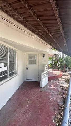 a backyard of a house