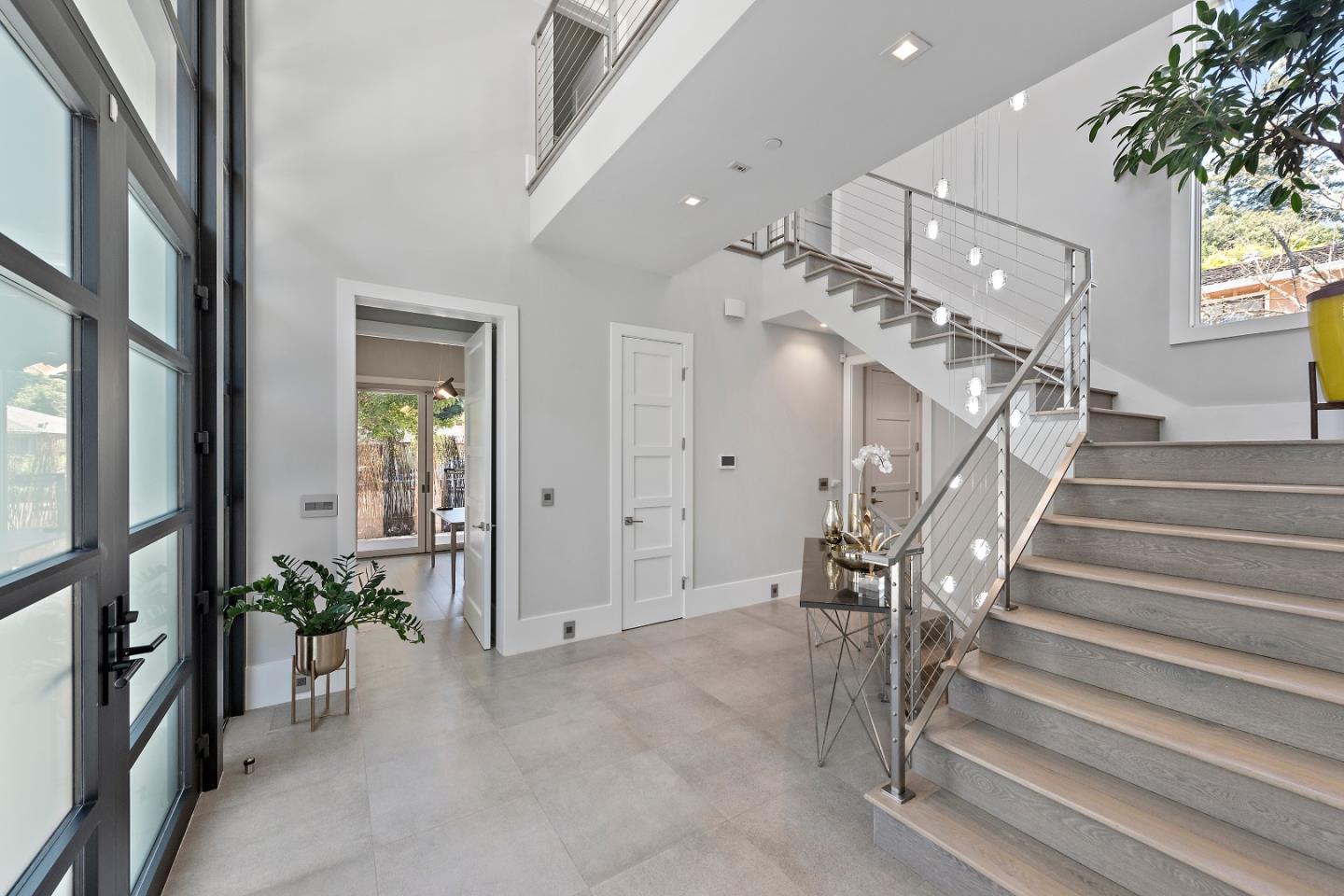 88 Park Drive Atherton, CA 94027 - Photo 13 of 40 a view of a hallway with staircase