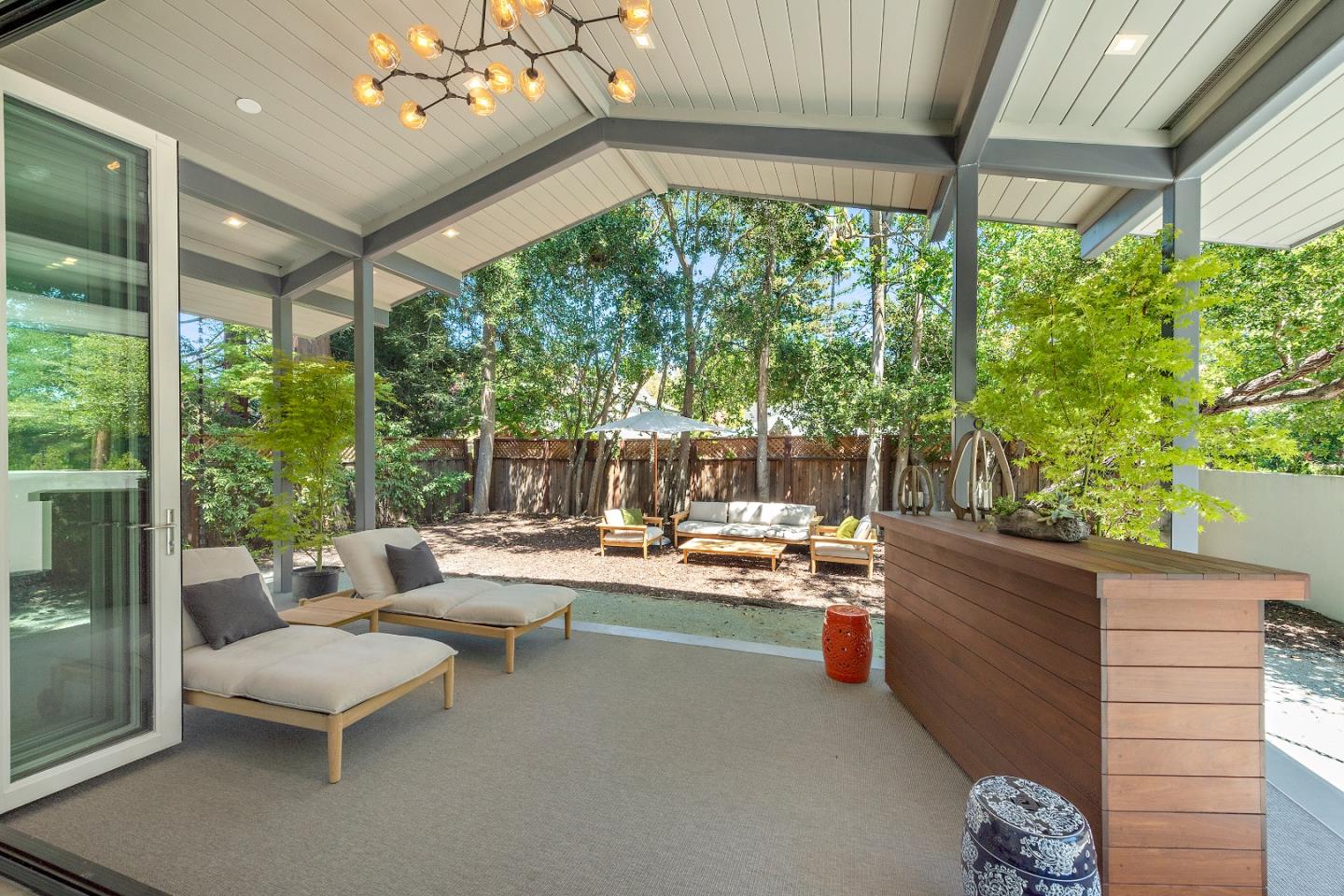 88 Park Drive Atherton, CA 94027 - Photo 34 of 40 a outdoor space with the couches and dining table
