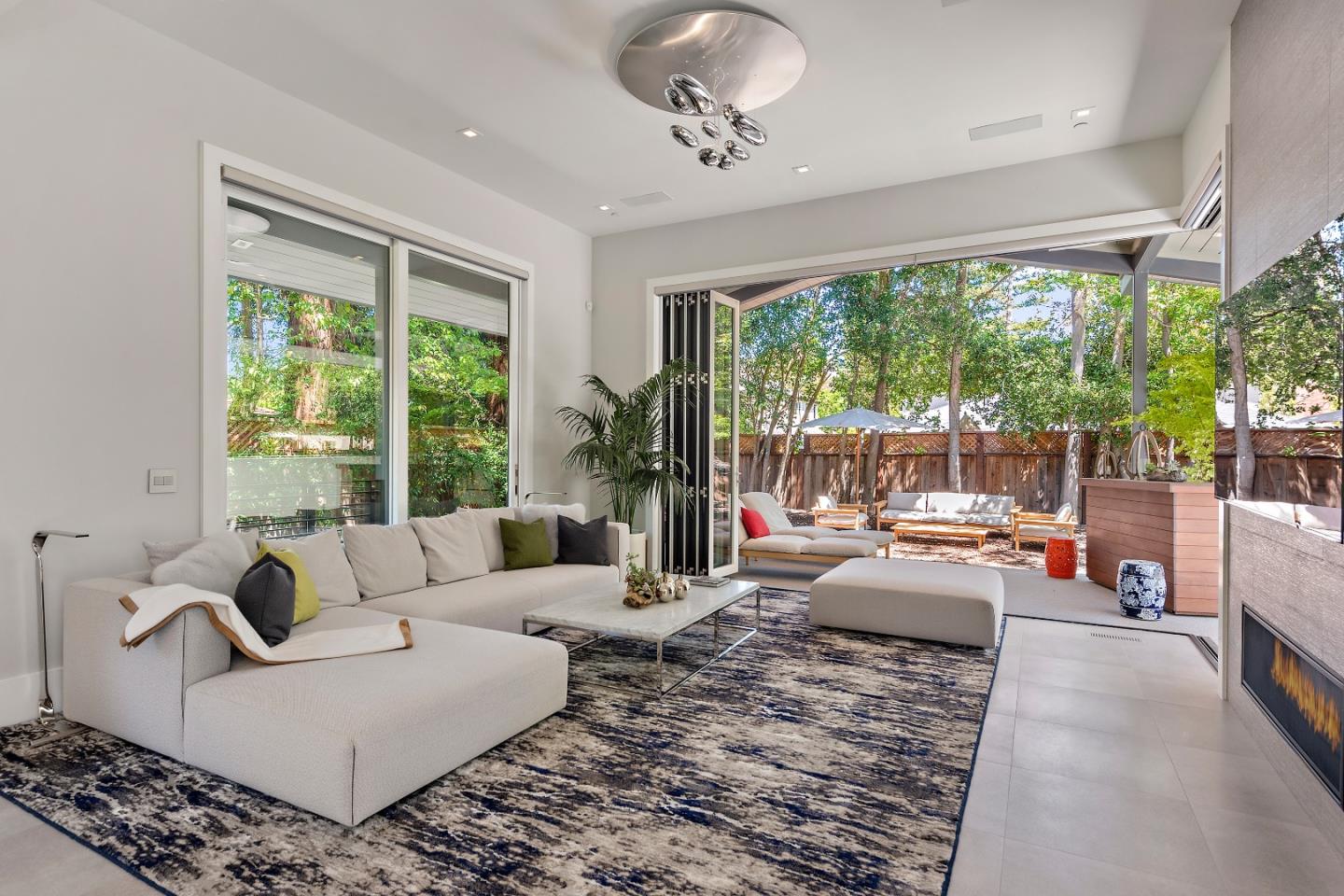 88 Park Drive Atherton, CA 94027 - Photo 8 of 40 a living room with furniture and a large window