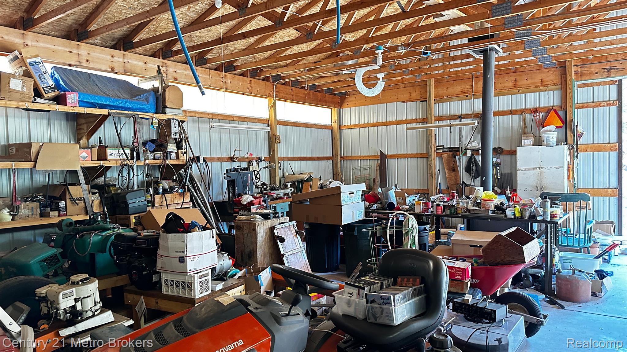 6398 County Road 412 Newberry, MI 49868 - Photo 38 of 81 Inside Pole Barn. All contents remain.