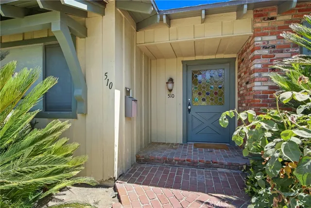 a view of a entryway door of the house