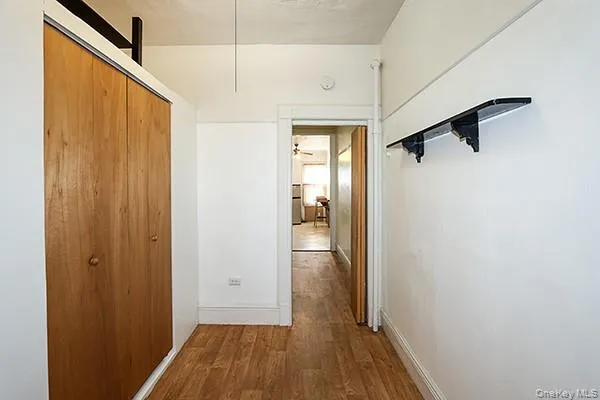 a bathroom with a shower and a toilet