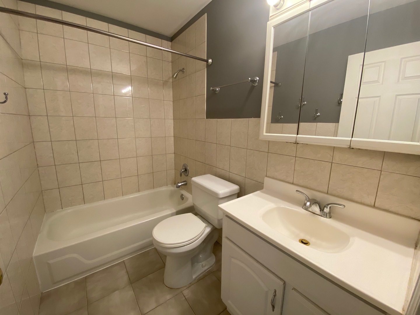 442 East Osage Lane, Unit 3B Palatine, IL 60074 - Photo 6 of 7 a bathroom with a sink mirror toilet and bathtub