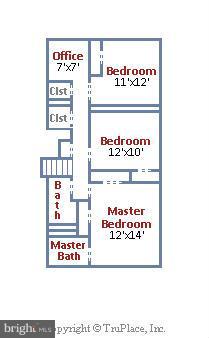 10304 Folk Street Silver Spring, MD 20902 - Photo 25 of 25 Upper Level Floorplan