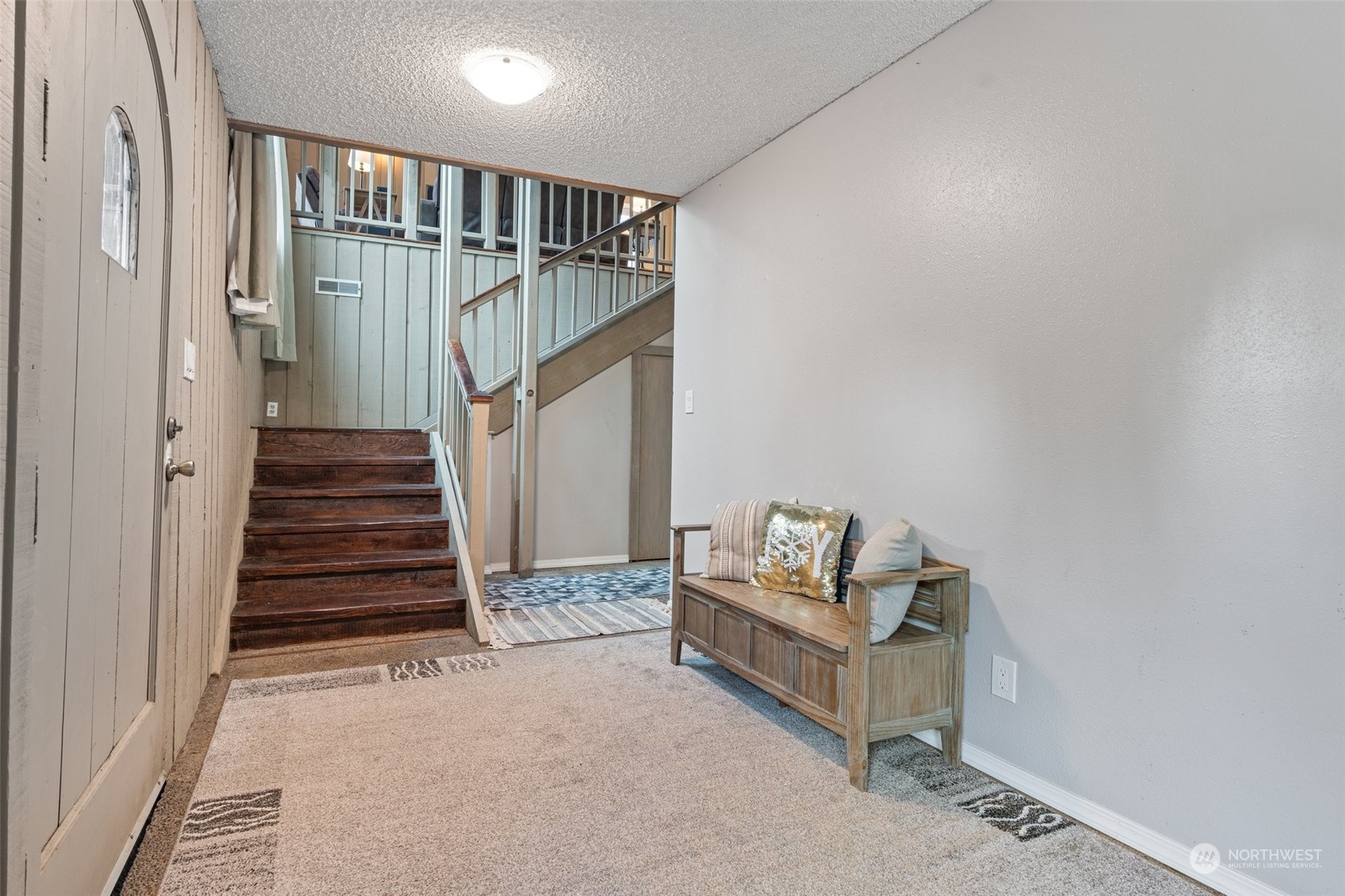 299 Logan Hill Road Chehalis, WA 98532 - Photo 6 of 40 a living room with stairs