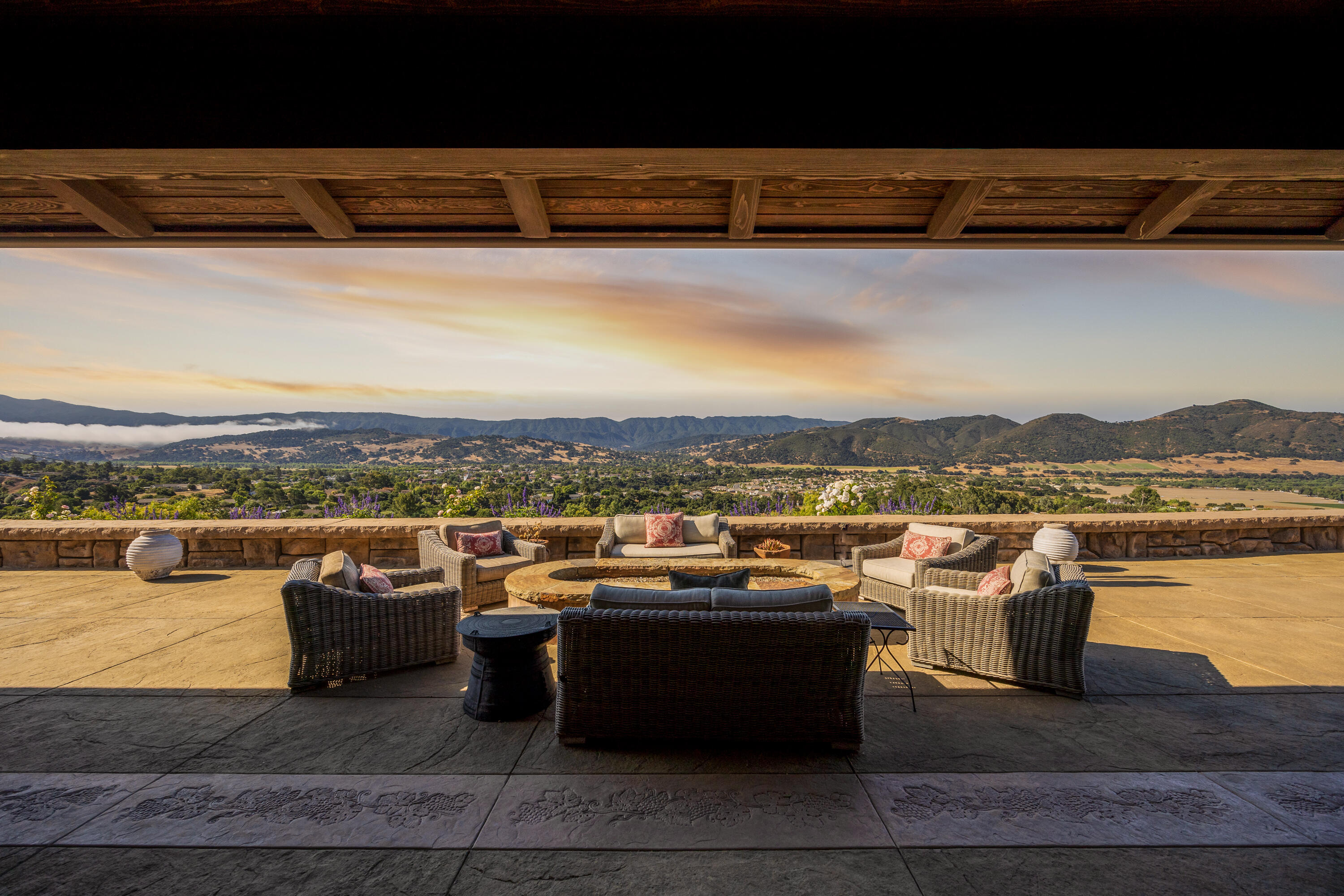 1418 Ribe Road Solvang, CA 93463 - Photo 2 of 46 a view of a lake with couches and city view