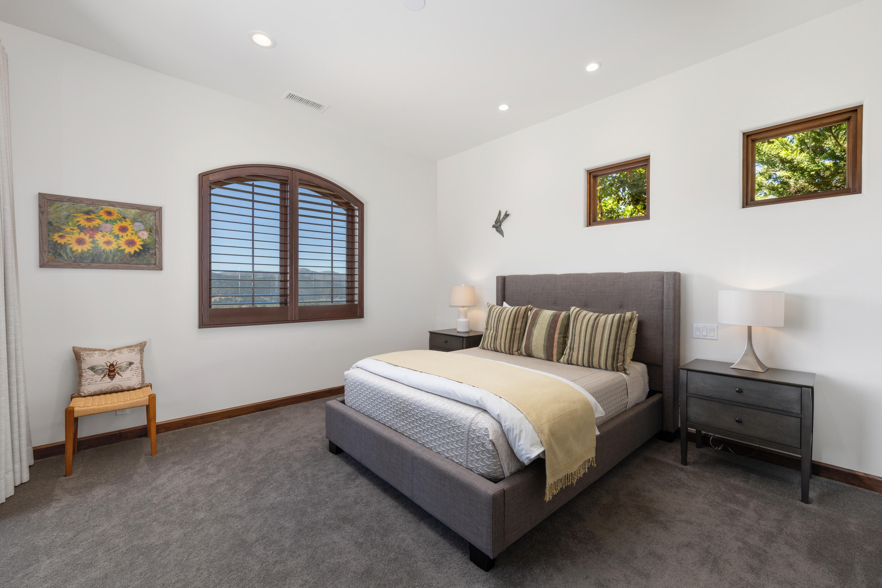 1418 Ribe Road Solvang, CA 93463 - Photo 23 of 46 a bedroom with a bed and a painting on the wall