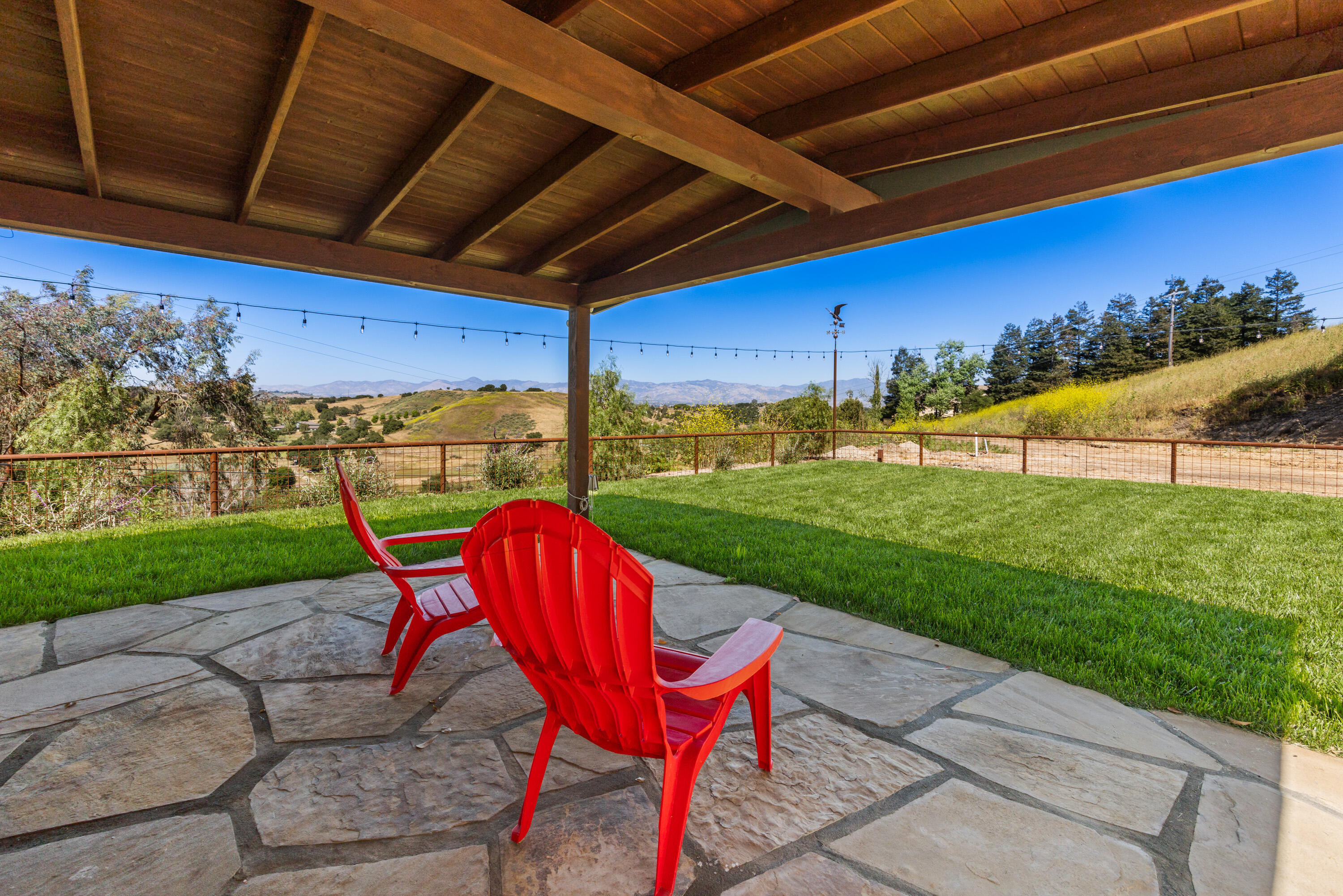1418 Ribe Road Solvang, CA 93463 - Photo 38 of 46 a view of a backyard with sitting area