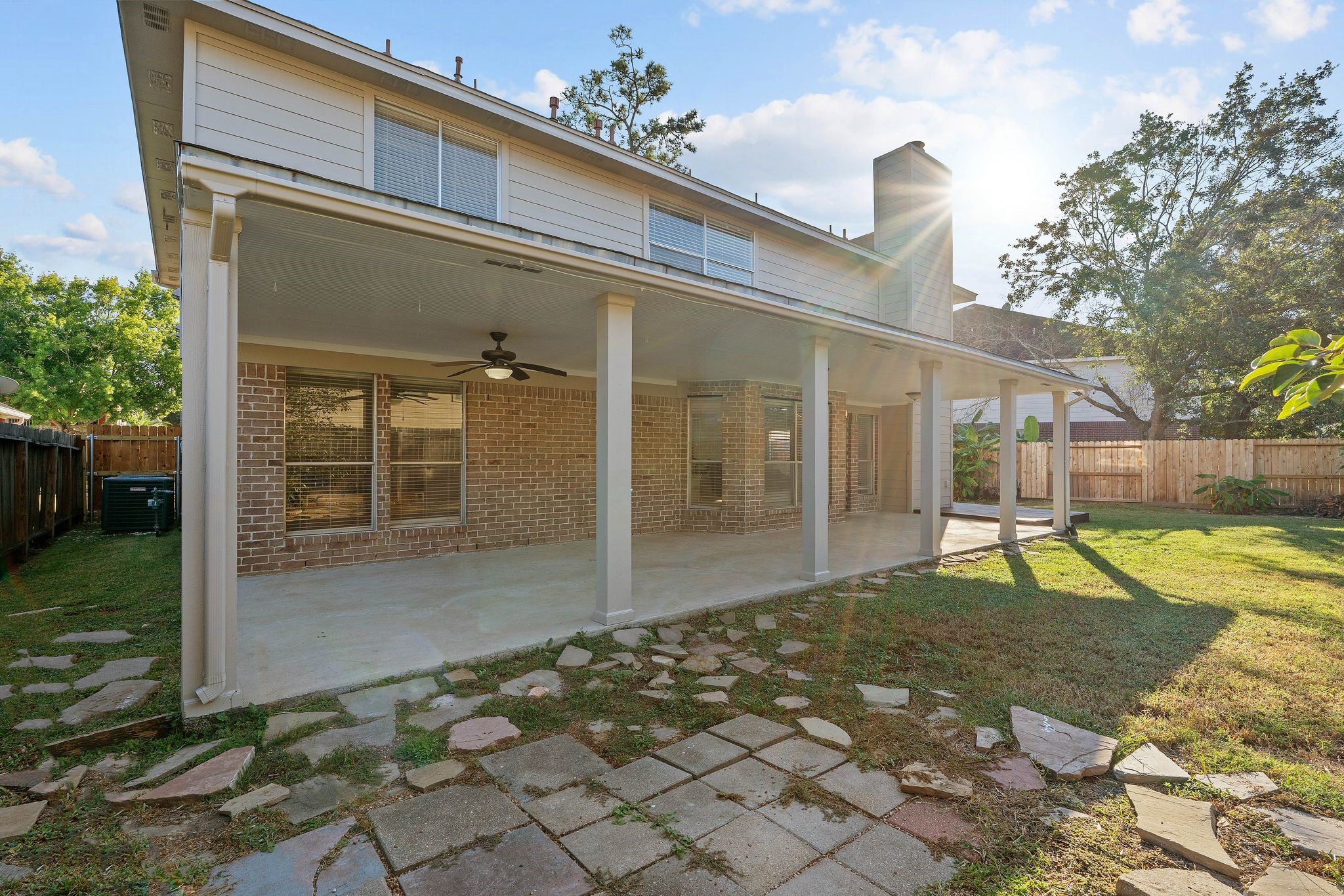 810 Flanners Court Spring, TX 77373 - Photo 41 of 46 a view of pool with two chair in front of house
