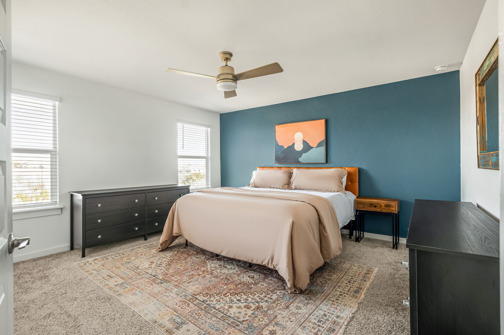 7912 Linnie Lane Austin, TX 78724 - Photo 23 of 38 Carpeted bedroom with a ceiling fan and baseboards