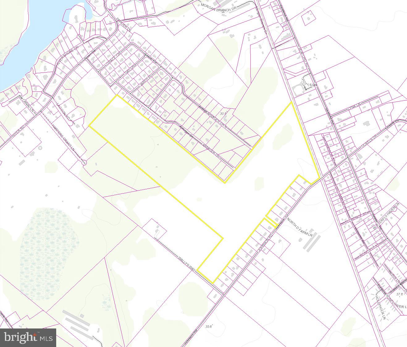 0 Johnson Road Seaford, DE 19973 - Photo 2 of 2 *Not approx outline - image provided by County map