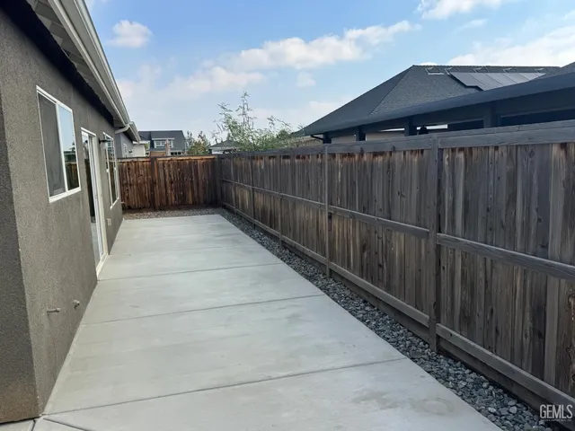 a view of wooden balcony