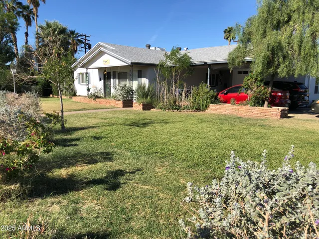 a view of outdoor space and garden