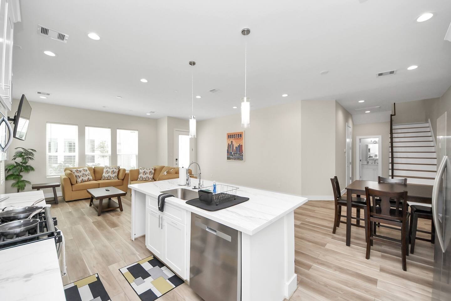 5935 Beall Street, Unit A Houston, TX 77091 - Photo 4 of 50 a view of a dining room with furniture window and outside view