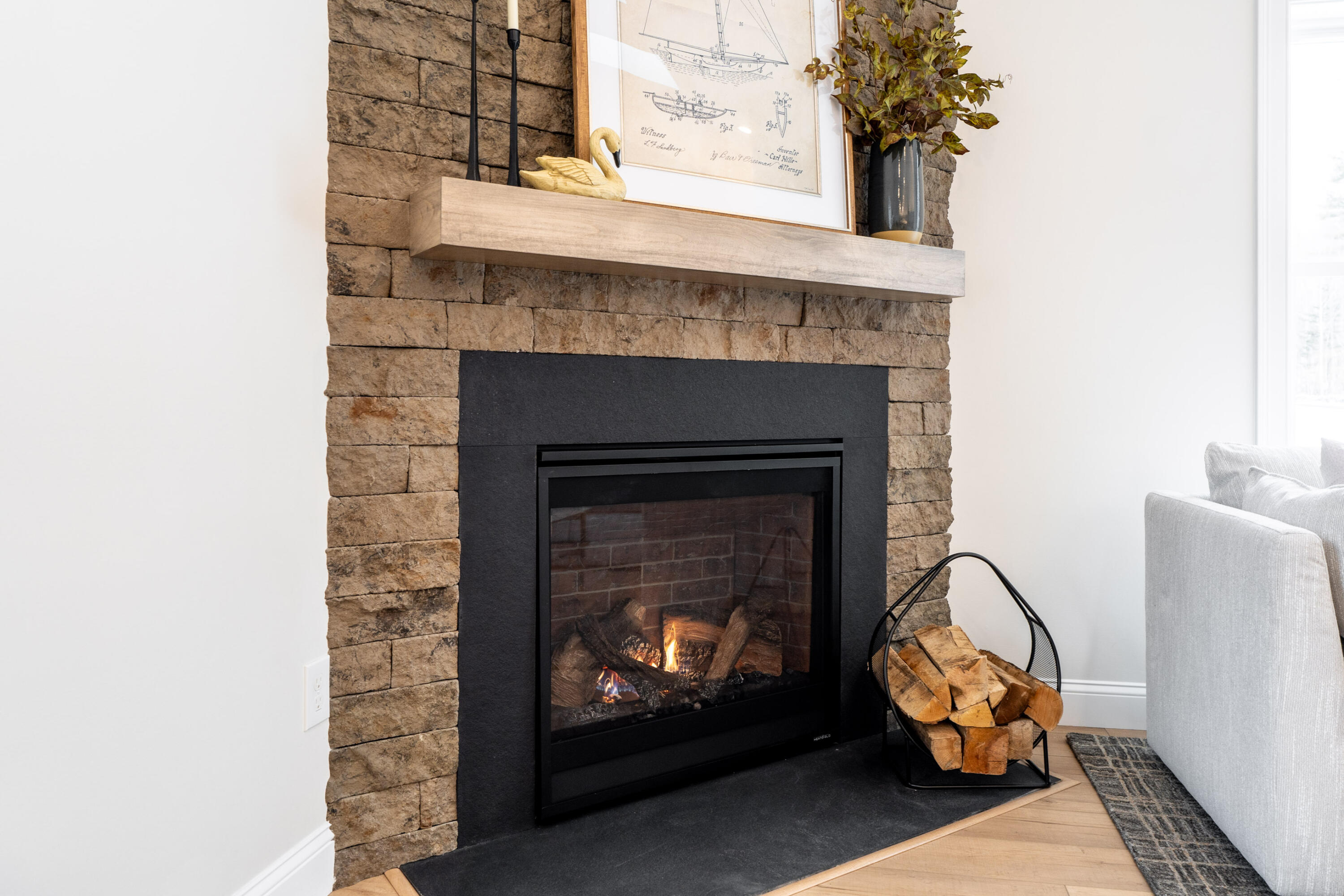 4 Daybreak Lane, Unit 19 Windham, ME 04062 - Photo 17 of 37 Gas Fireplace